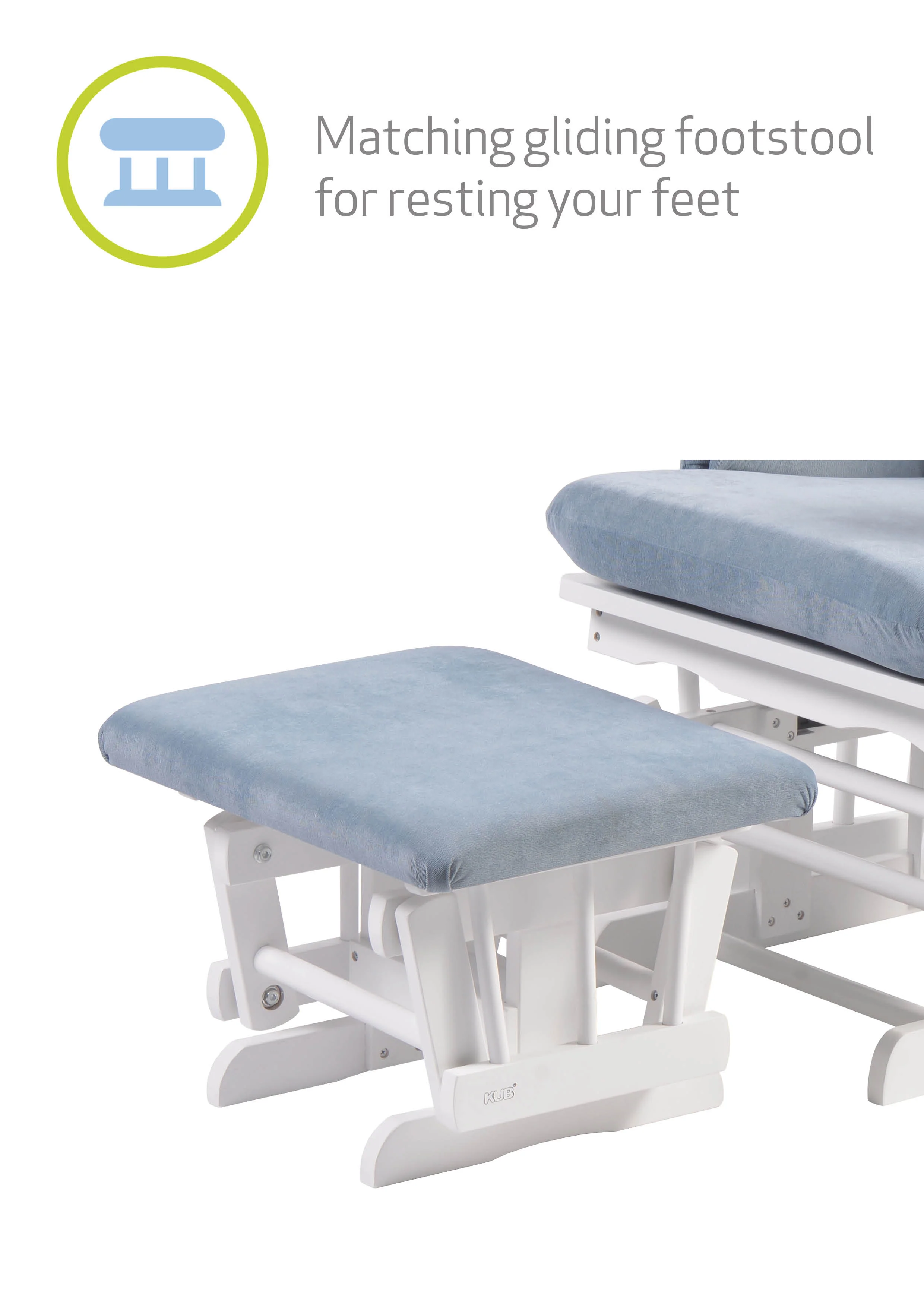 Chatsworth Nursing Chair and Footstool - Image 19