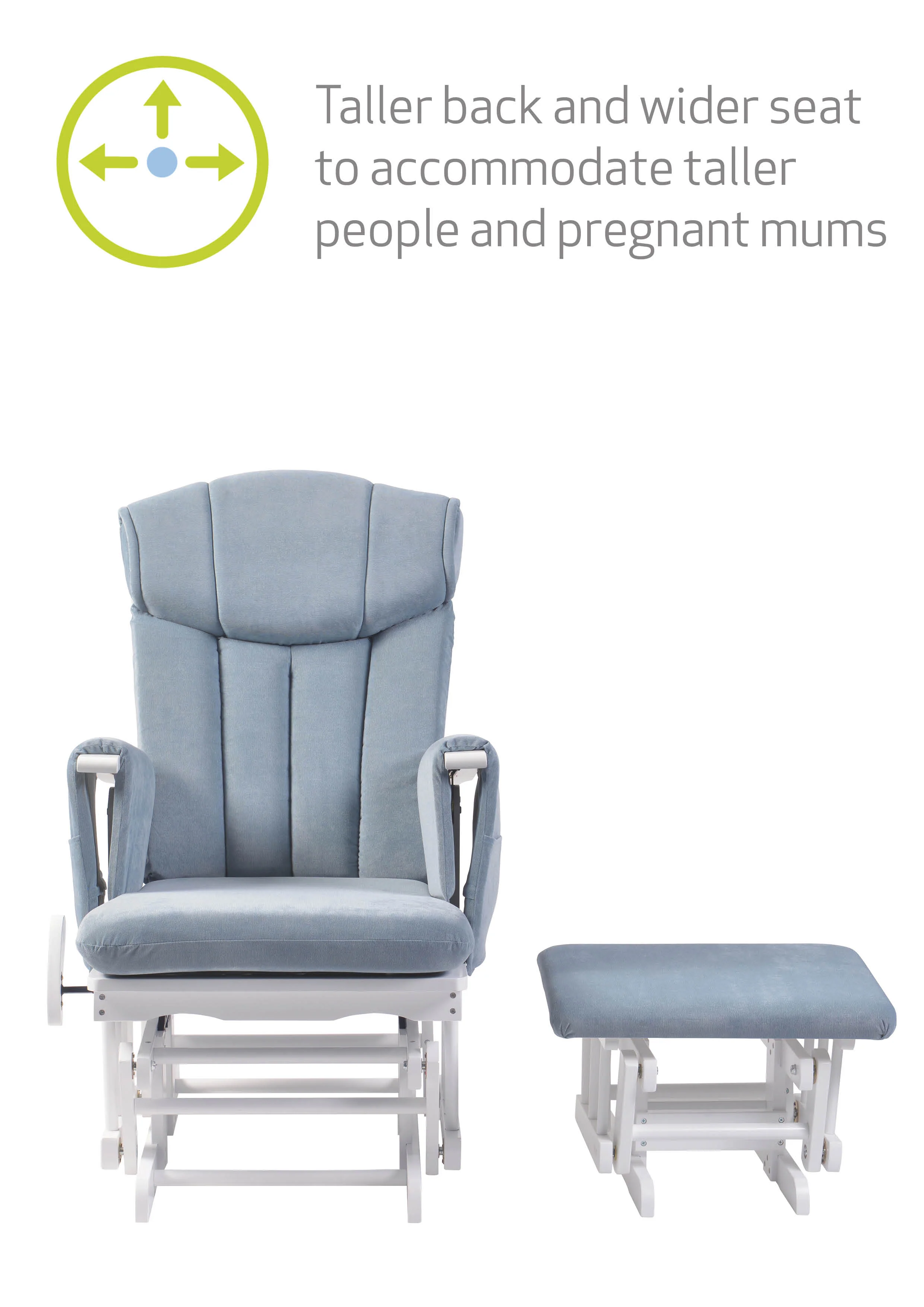 Chatsworth Nursing Chair and Footstool - Image 20