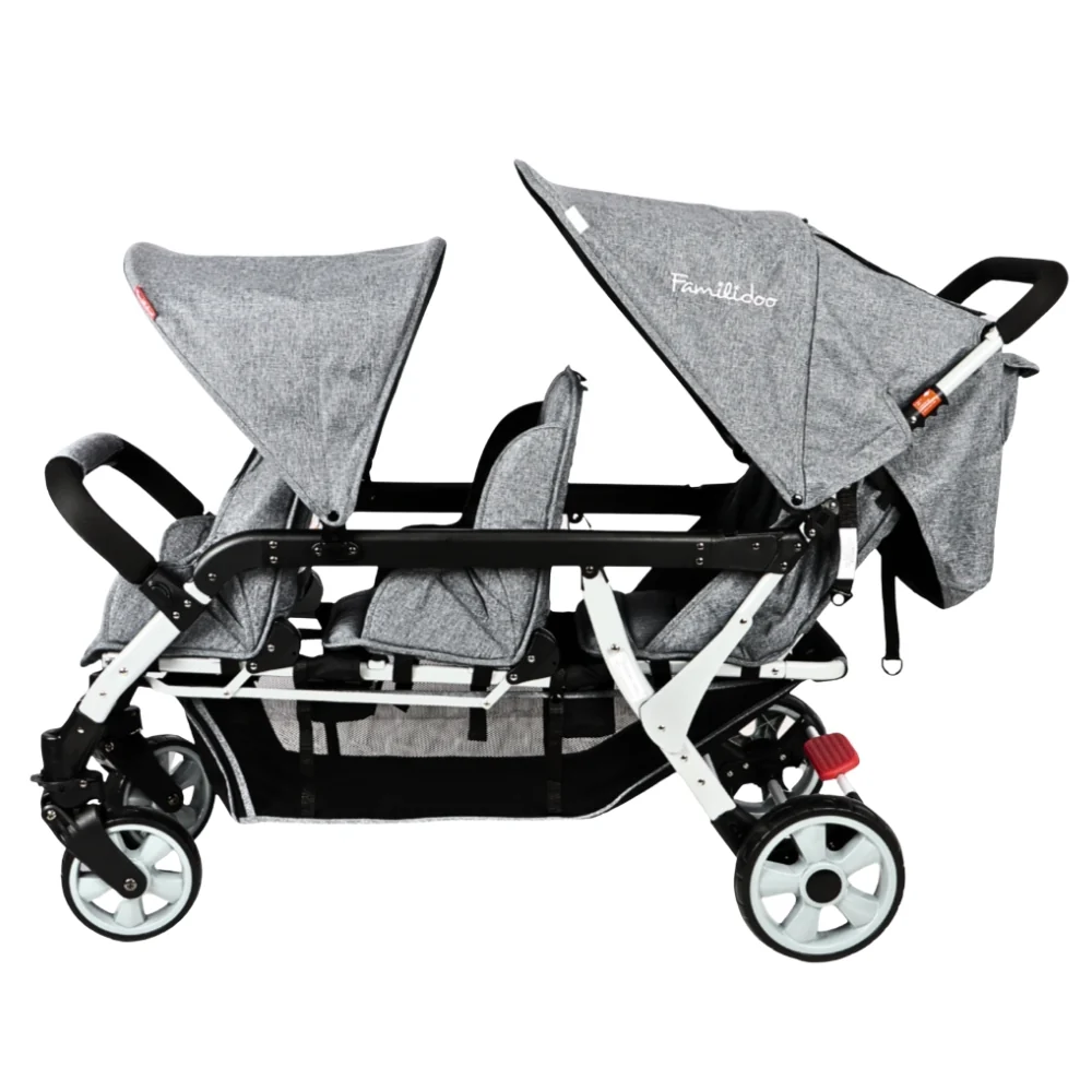 Familidoo 3 Seater Lightweight Stroller -  Plus Free Rain Cover - Image 7