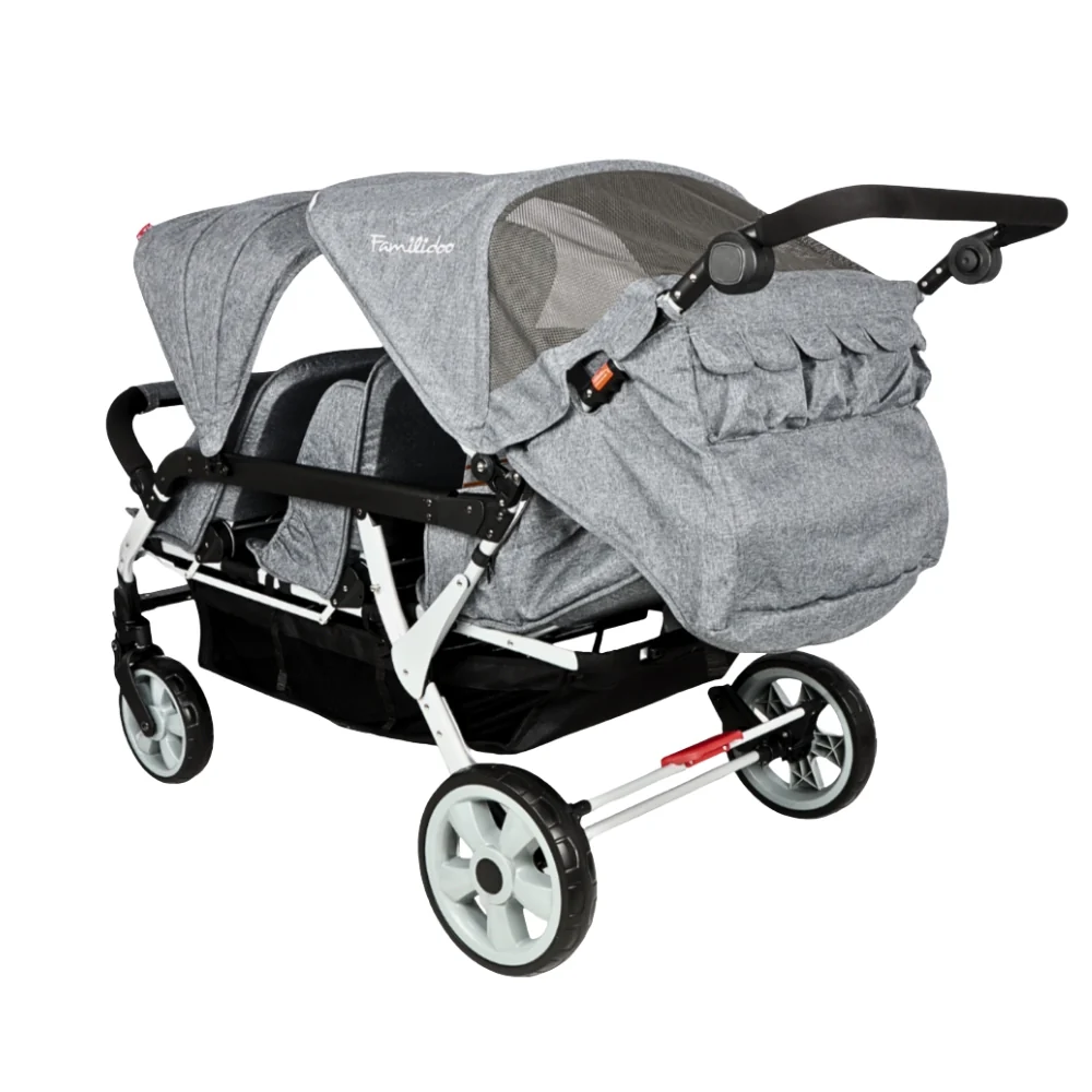 Familidoo 6 Seater Lightweight Stroller - Plus Free Rain Cover - Image 5