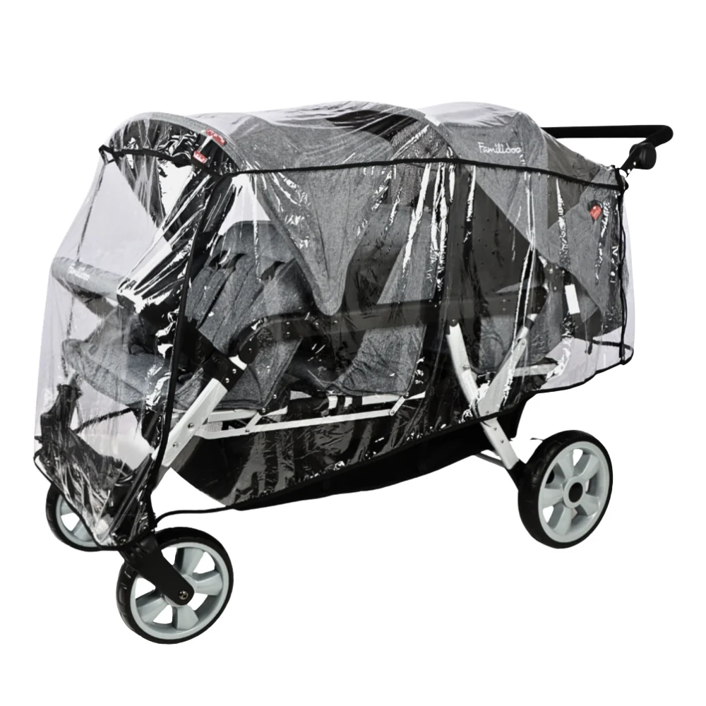 Familidoo 6 Seater Lightweight Stroller - Plus Free Rain Cover - Image 7