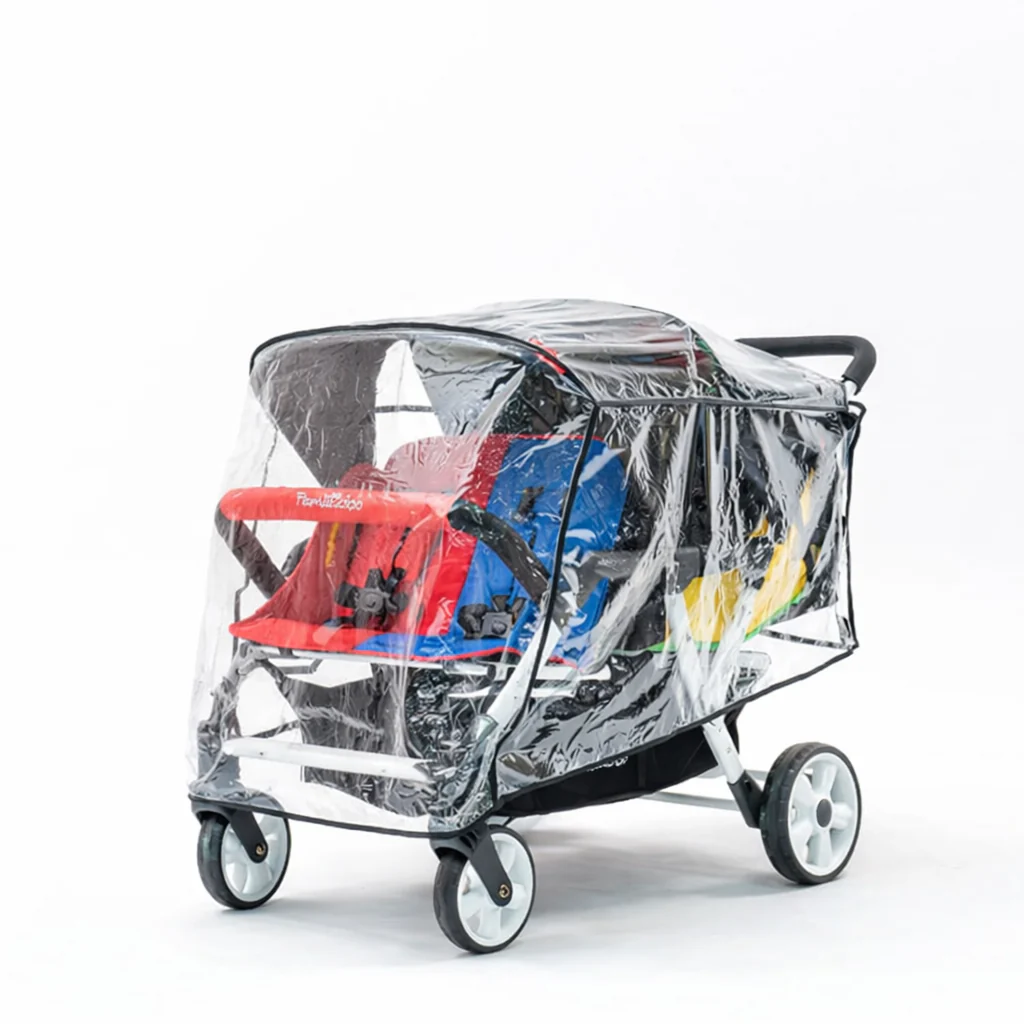 Familidoo 4 Seater Multi Colour Stroller - Plus FREE Rain Cover - Image 15