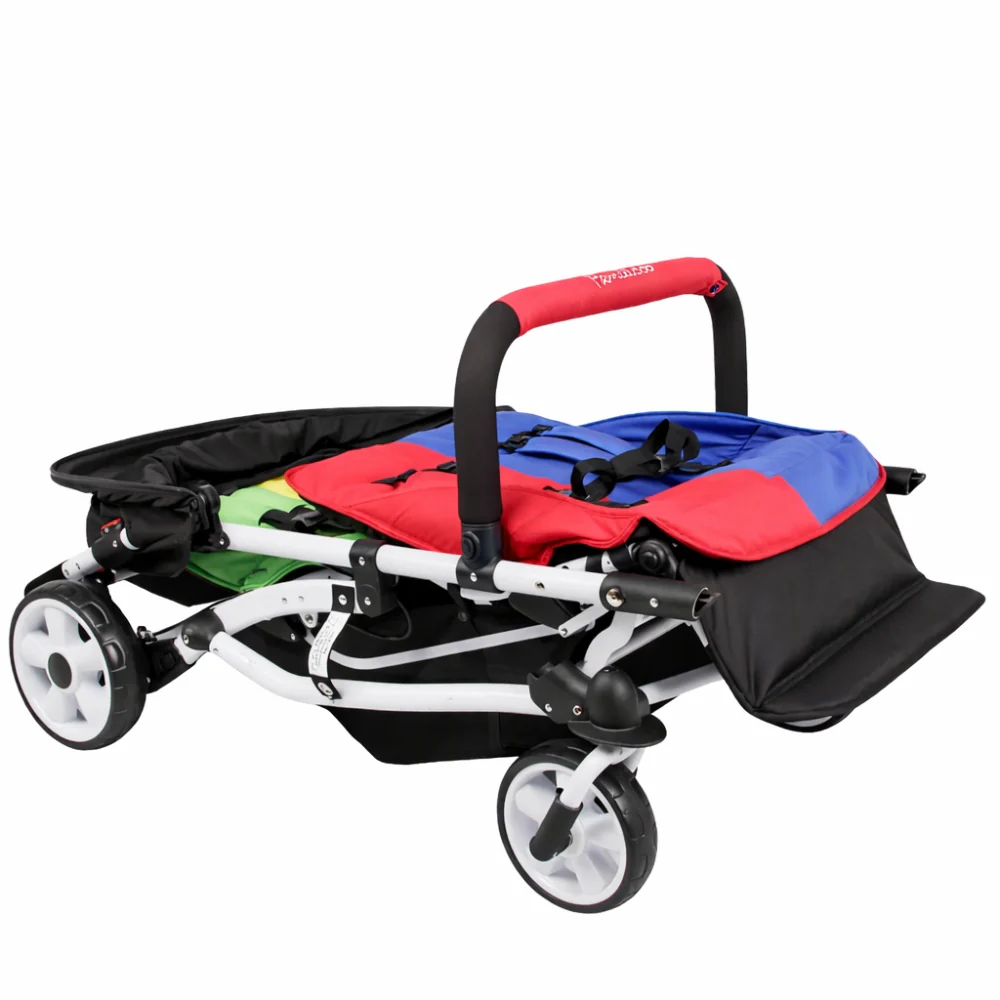 Familidoo 4 Seater Multi Colour Stroller - Plus FREE Rain Cover - Image 8