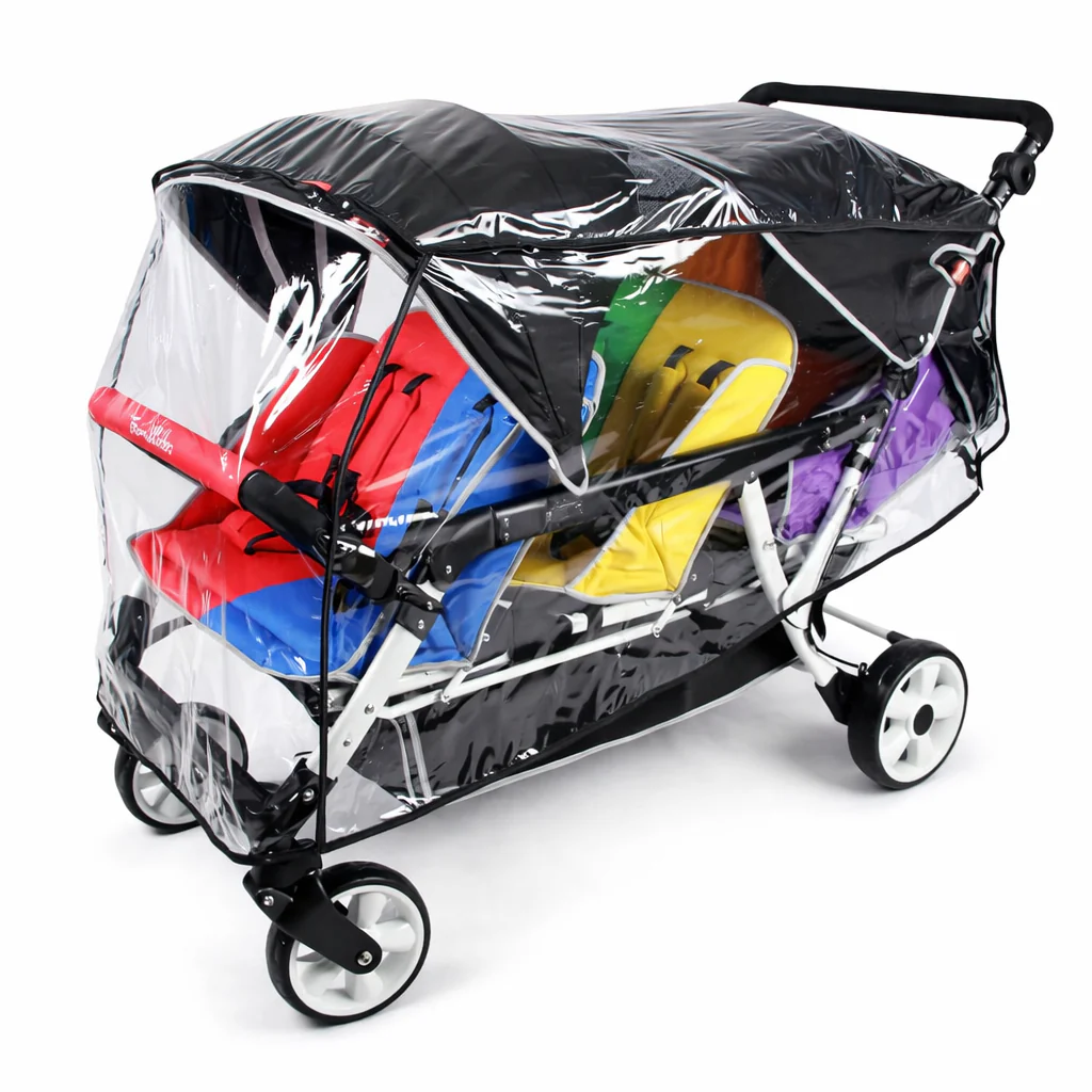 Familidoo 6 Seater Multi Colour Stroller - Plus FREE Rain Cover - Image 12