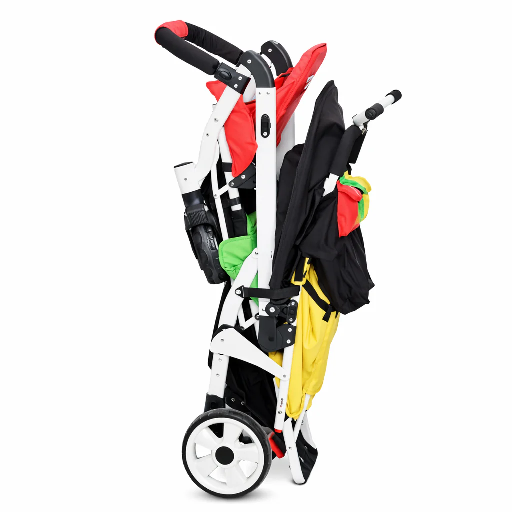 Familidoo 3 Seater Multi Colour Stroller - Plus FREE Rain Cover - Image 8