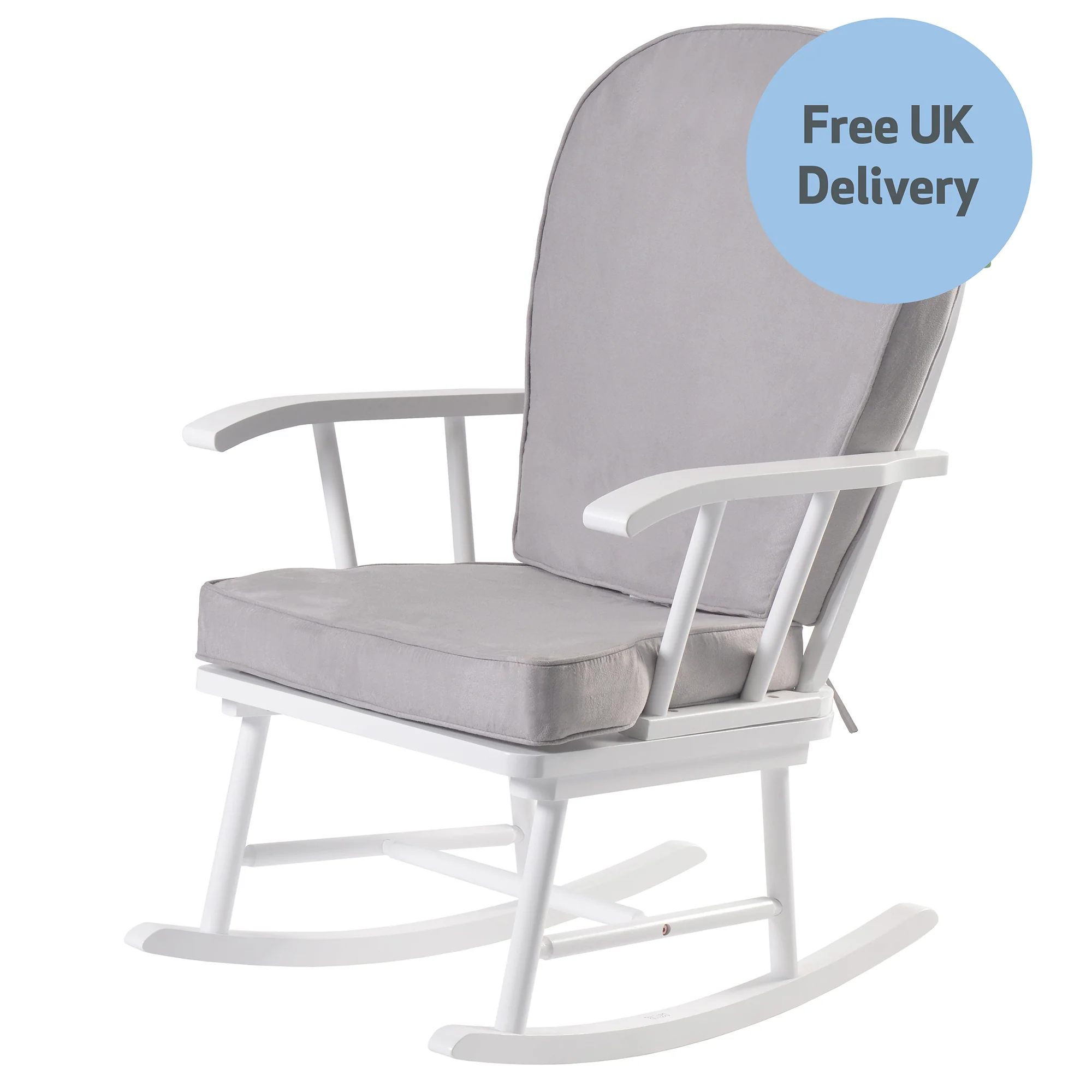 Hart Nursing Rocking Chair - White/Grey - Image 9