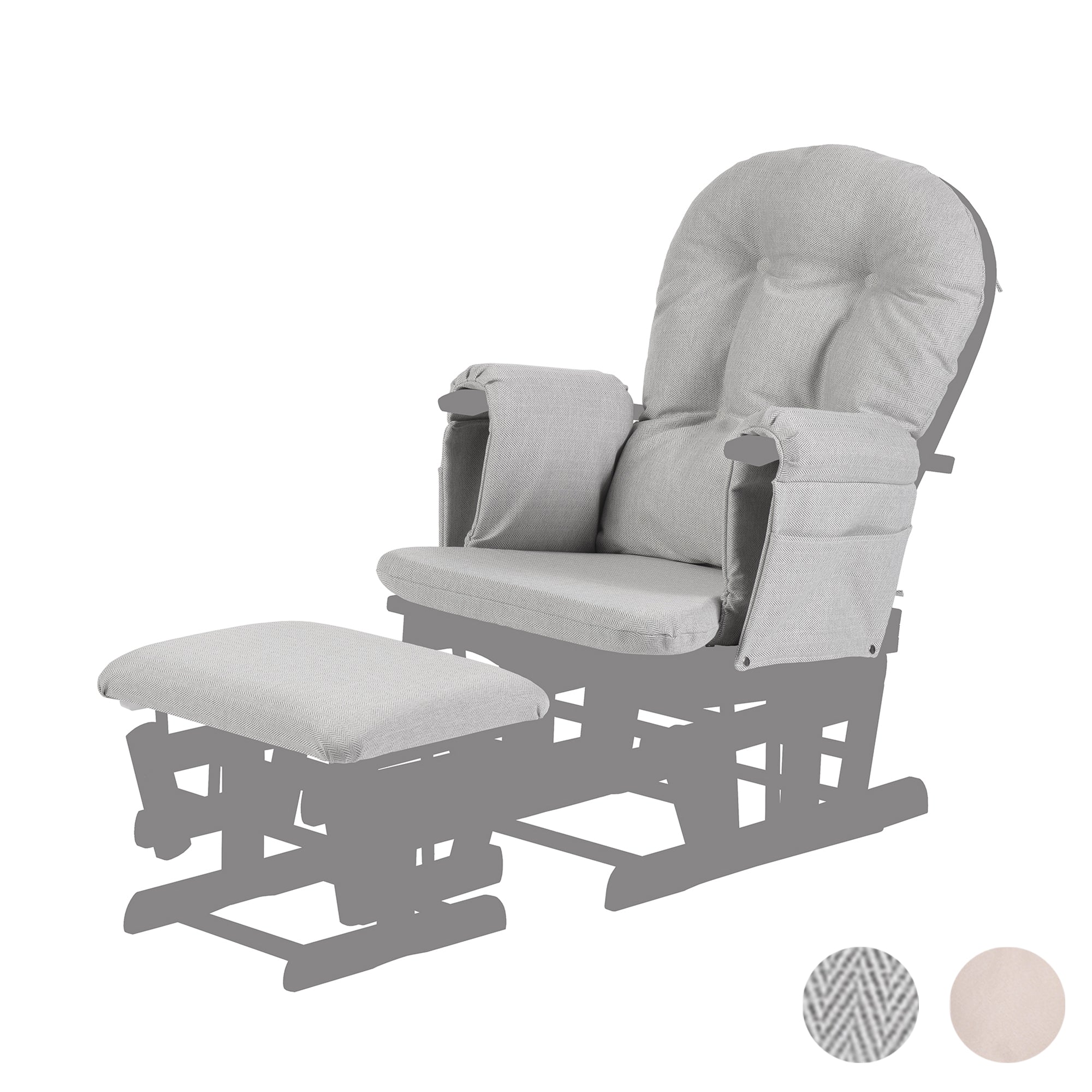 Haywood Reclining Glider Cushion Set - Image 5
