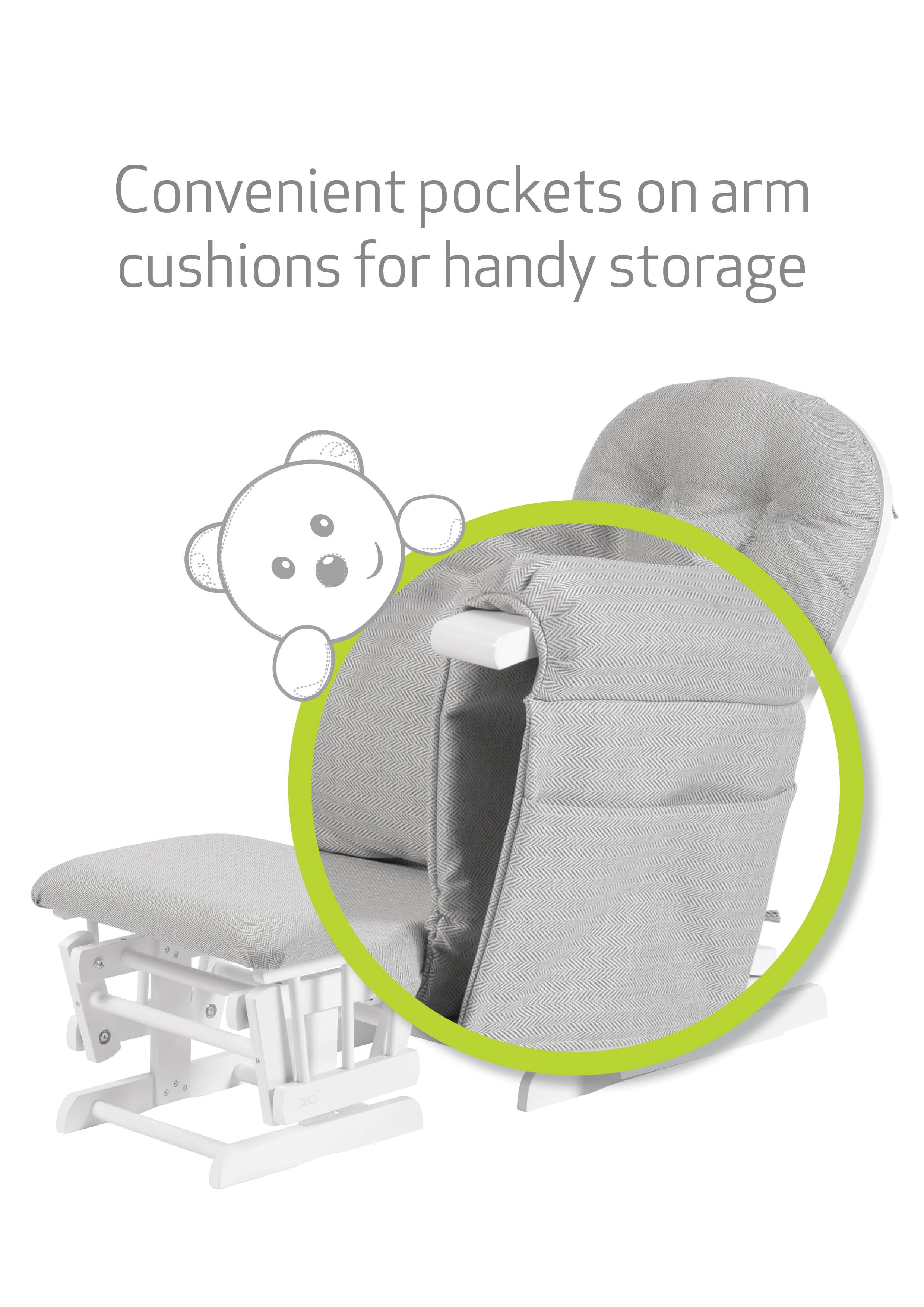 Haywood Reclining Glider Cushion Set - Image 6