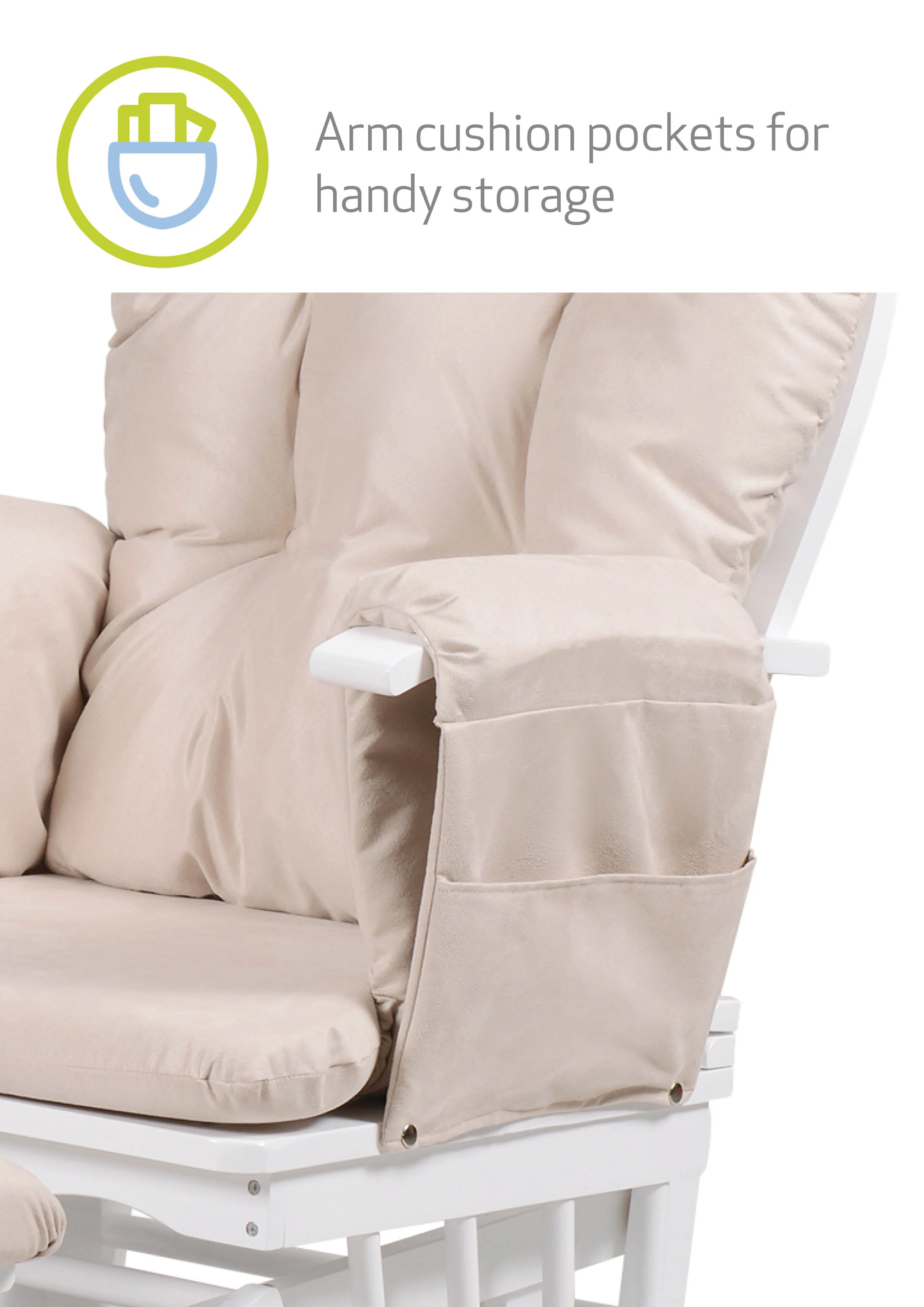 Haywood Reclining Nursing Chair and Footstool - Image 10