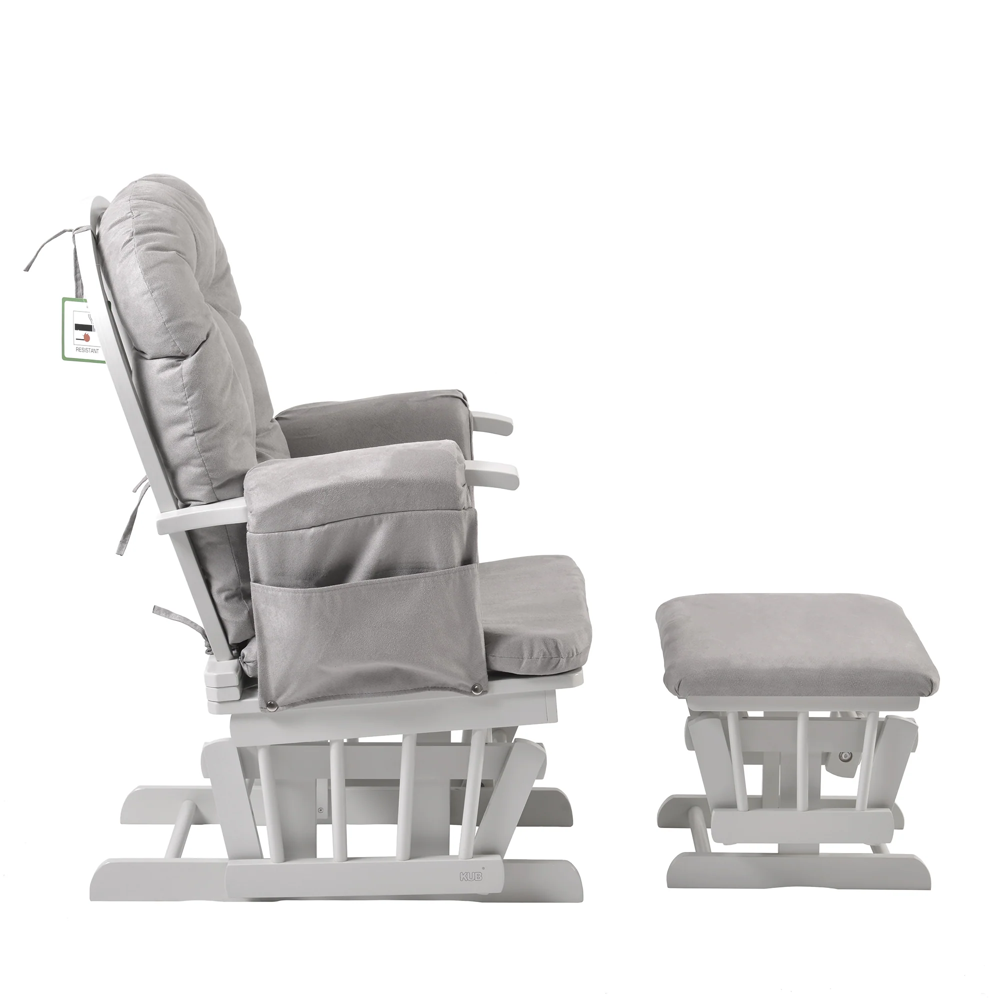 Haywood Reclining Nursing Chair and Footstool - Image 14