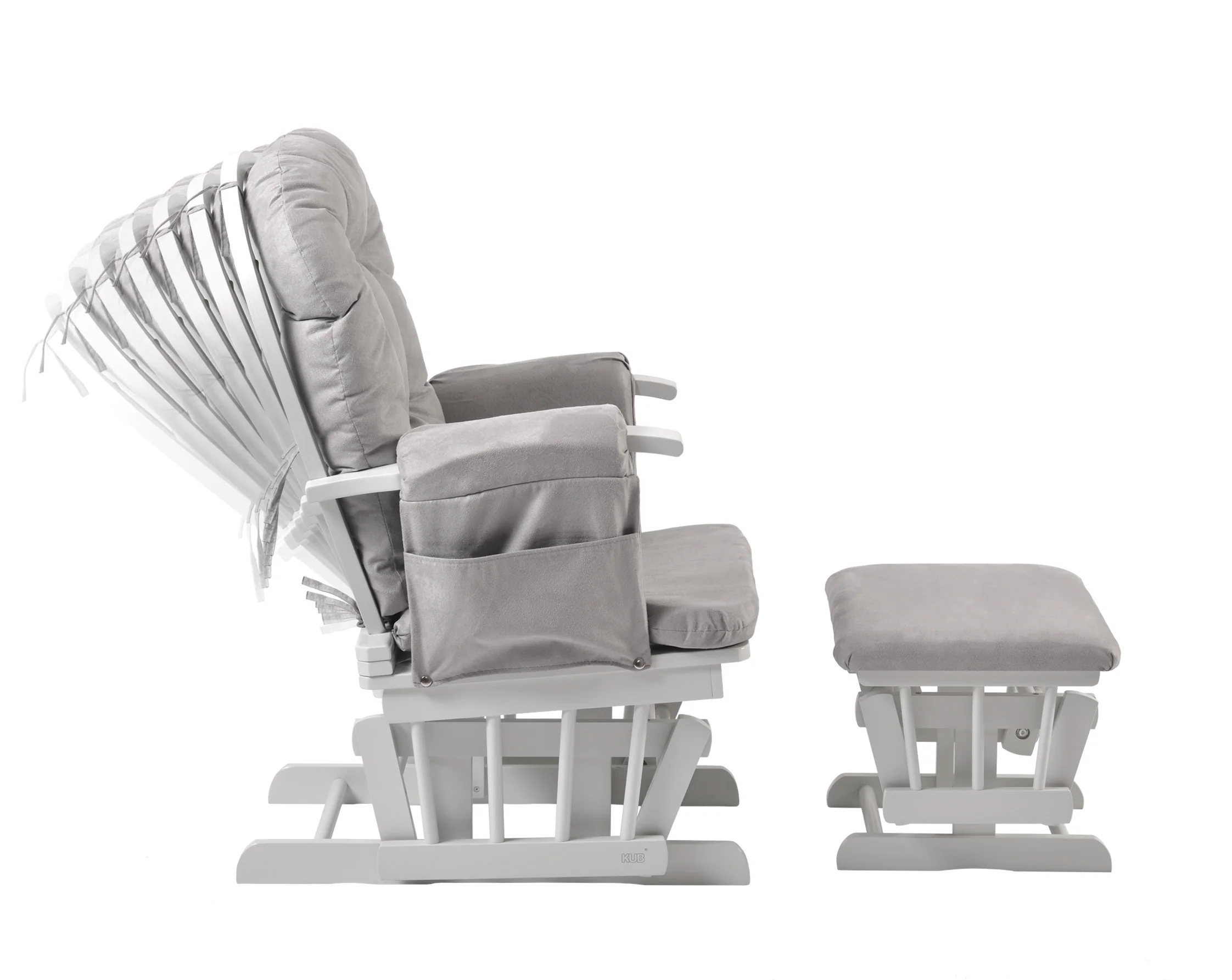 Haywood Reclining Nursing Chair and Footstool - Image 15
