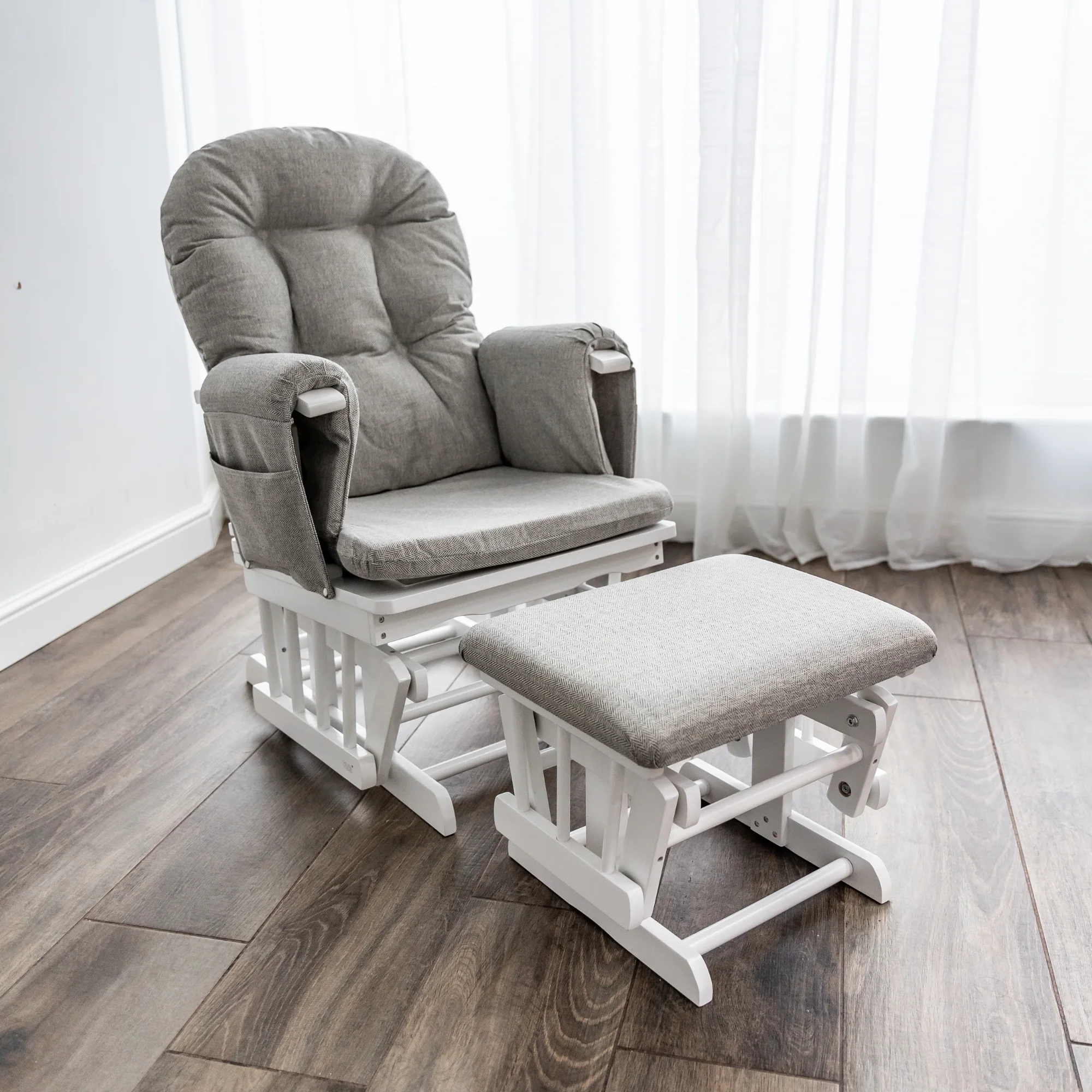 Haywood Reclining Nursing Chair and Footstool - Image 24