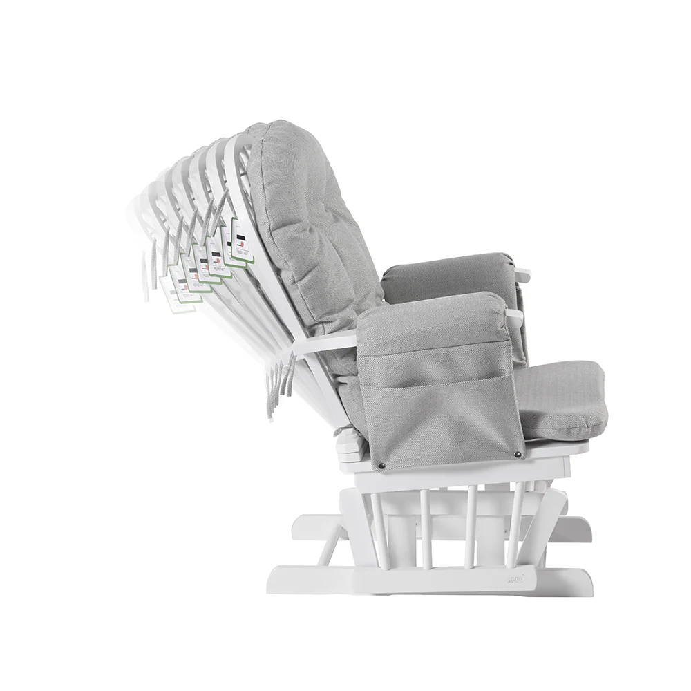 Haywood Reclining Nursing Chair and Footstool - Image 25