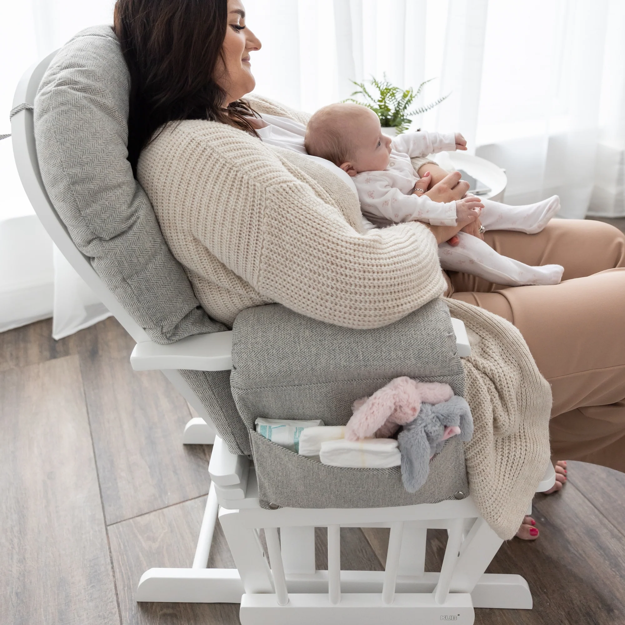 Haywood Reclining Nursing Chair and Footstool - Image 26