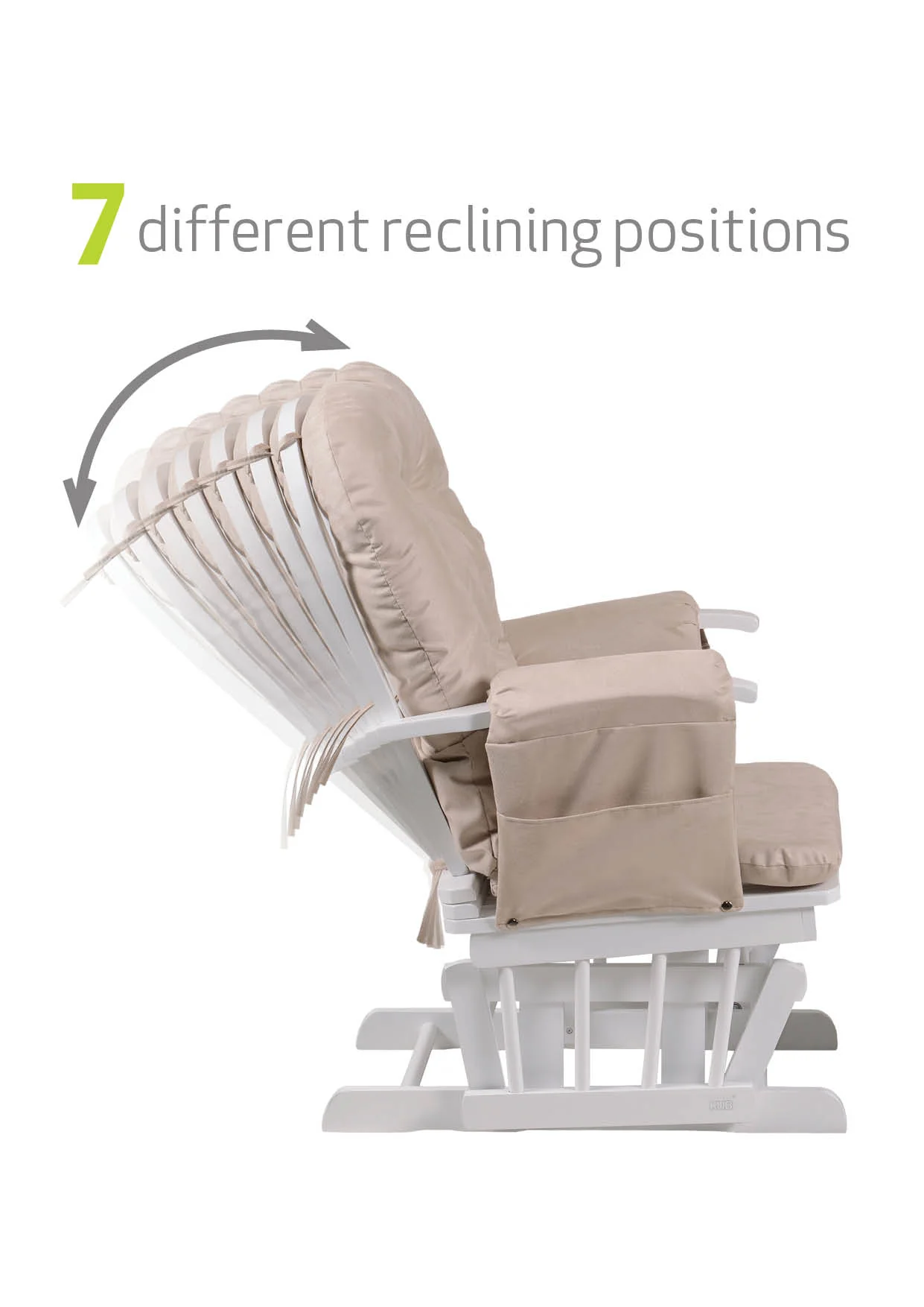 Haywood Reclining Nursing Chair and Footstool - Image 8
