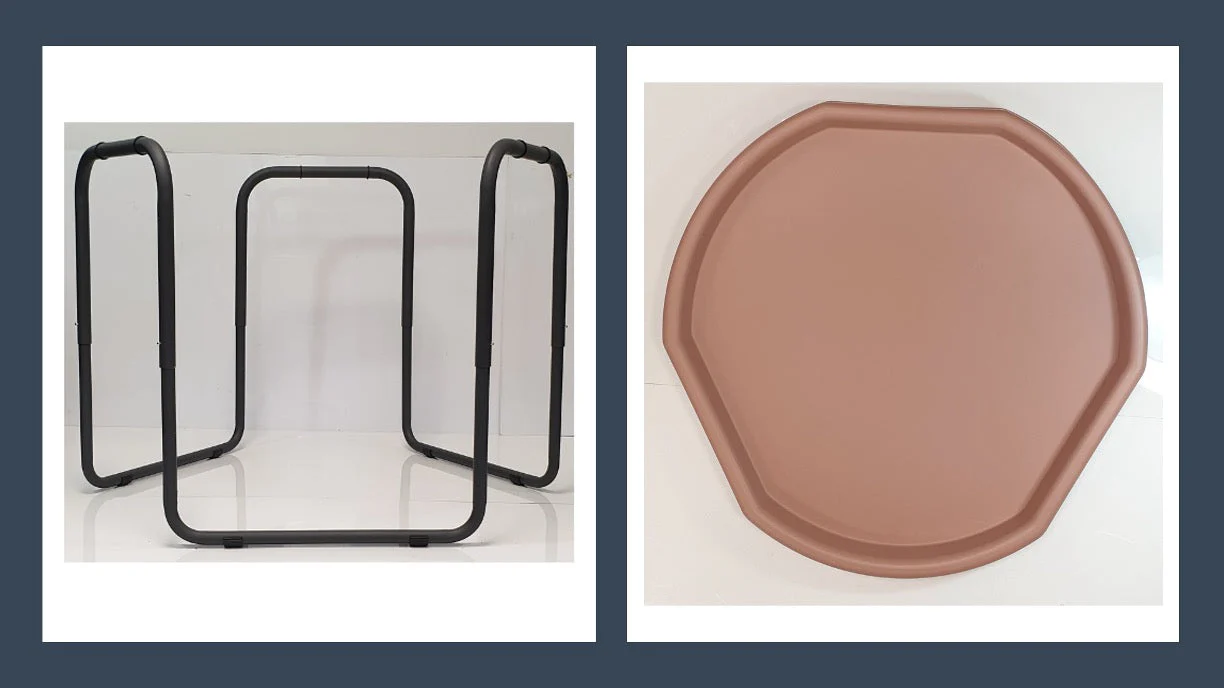 Hexacle Tuff Tray (90cm) and stand - Coral Pink - Image 5
