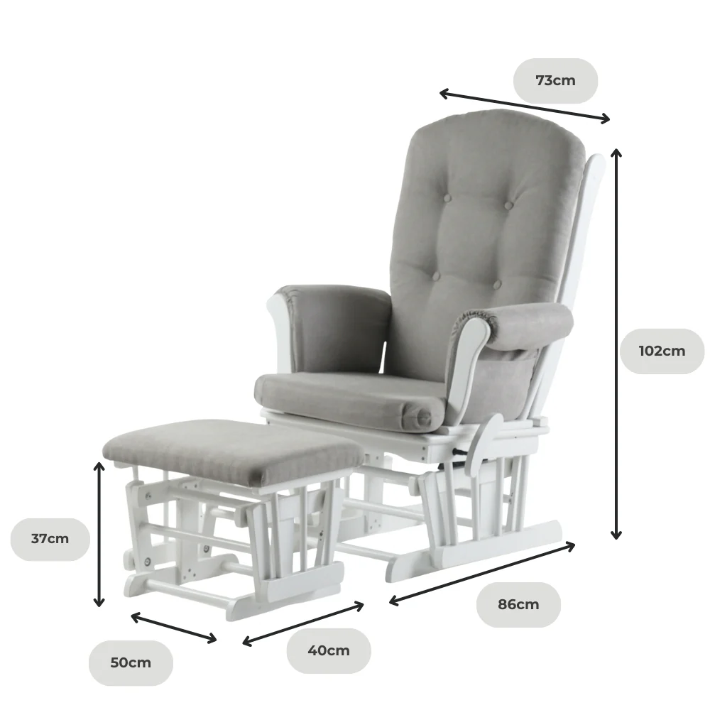 Kielder Nursing Chair and Footstool - Image 9