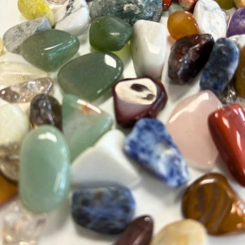 Natural Mixed Small Gemstones - 250g - Image 3