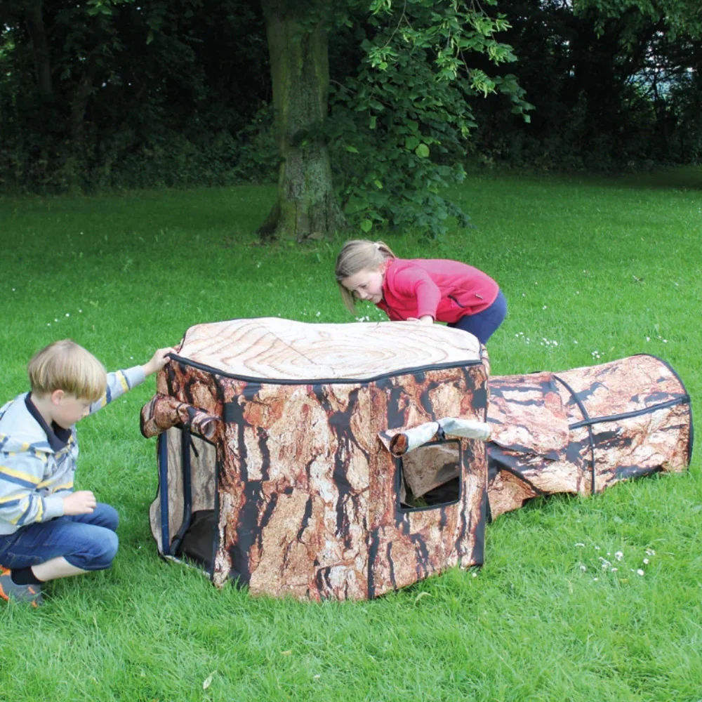 Natural Tree House And Tunnel - Tuff Tray Cover, No Frame - Image 5