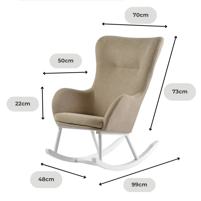 Paxton Nursing Rocking Chair with Cushions - Image 18